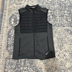 Men's Asics Black Quilted Vest